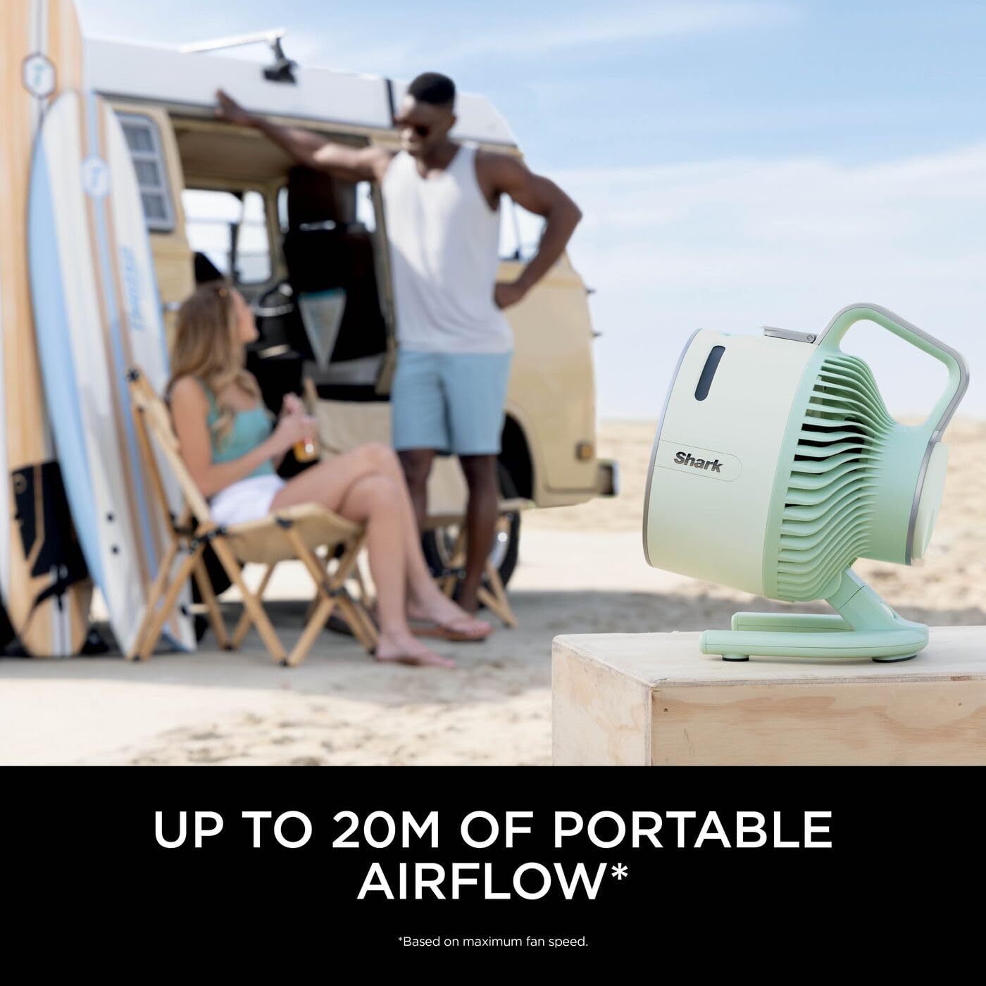 Shark FlexBreeze HydroGo Cordless Fan, Powerful Portable Fan with Misting, Indoor & Outdoor Cooling, Quiet & Durable, Compact & Lightweight, 5 Speed Settings, Lilac FA050UKLV