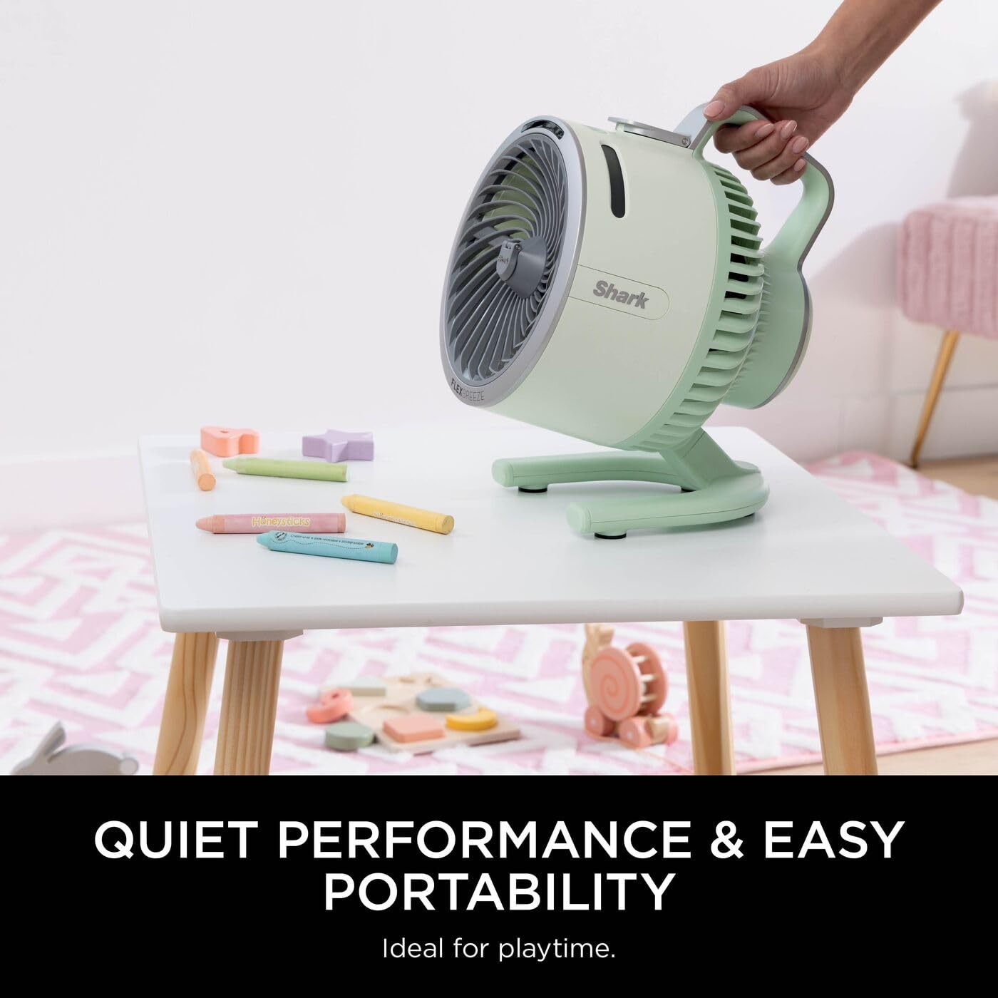Shark FlexBreeze HydroGo Cordless Fan, Powerful Portable Fan with Misting, Indoor & Outdoor Cooling, Quiet & Durable, Compact & Lightweight, 5 Speed Settings, Lilac FA050UKLV