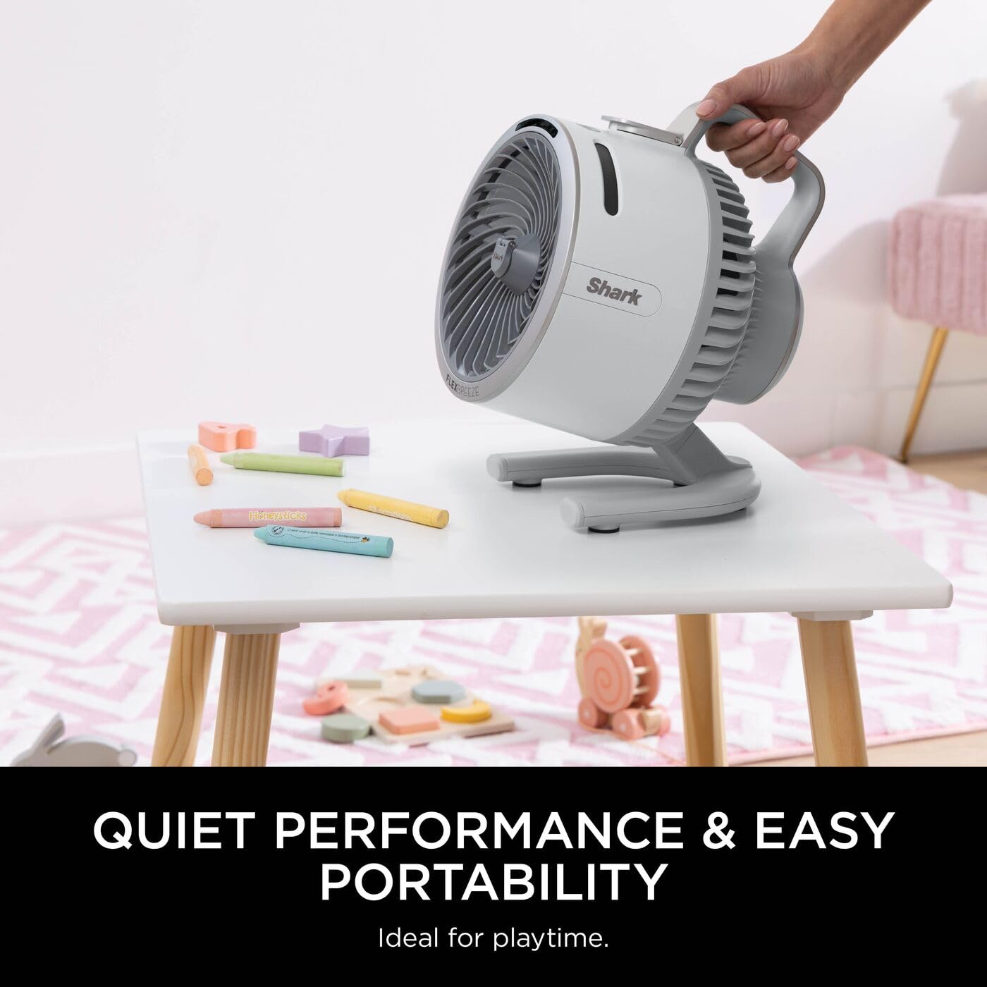 Shark FlexBreeze HydroGo Cordless Fan, Powerful Portable Fan with Misting, Indoor & Outdoor Cooling, Quiet & Durable, Compact & Lightweight, 5 Speed Settings, Lilac FA050UKLV