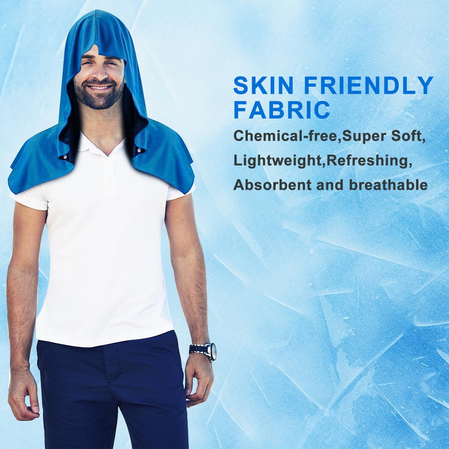 WIURGOHA 6 Pack Cooling Towels for Neck and Face,Microfiber Cooling Gym Towels,Soft Cooling Neck Towels Rags Cooling Neck Wraps Sweat Towel for Sports,Gym,Yoga,Workout,Running,Camping(40"x12")