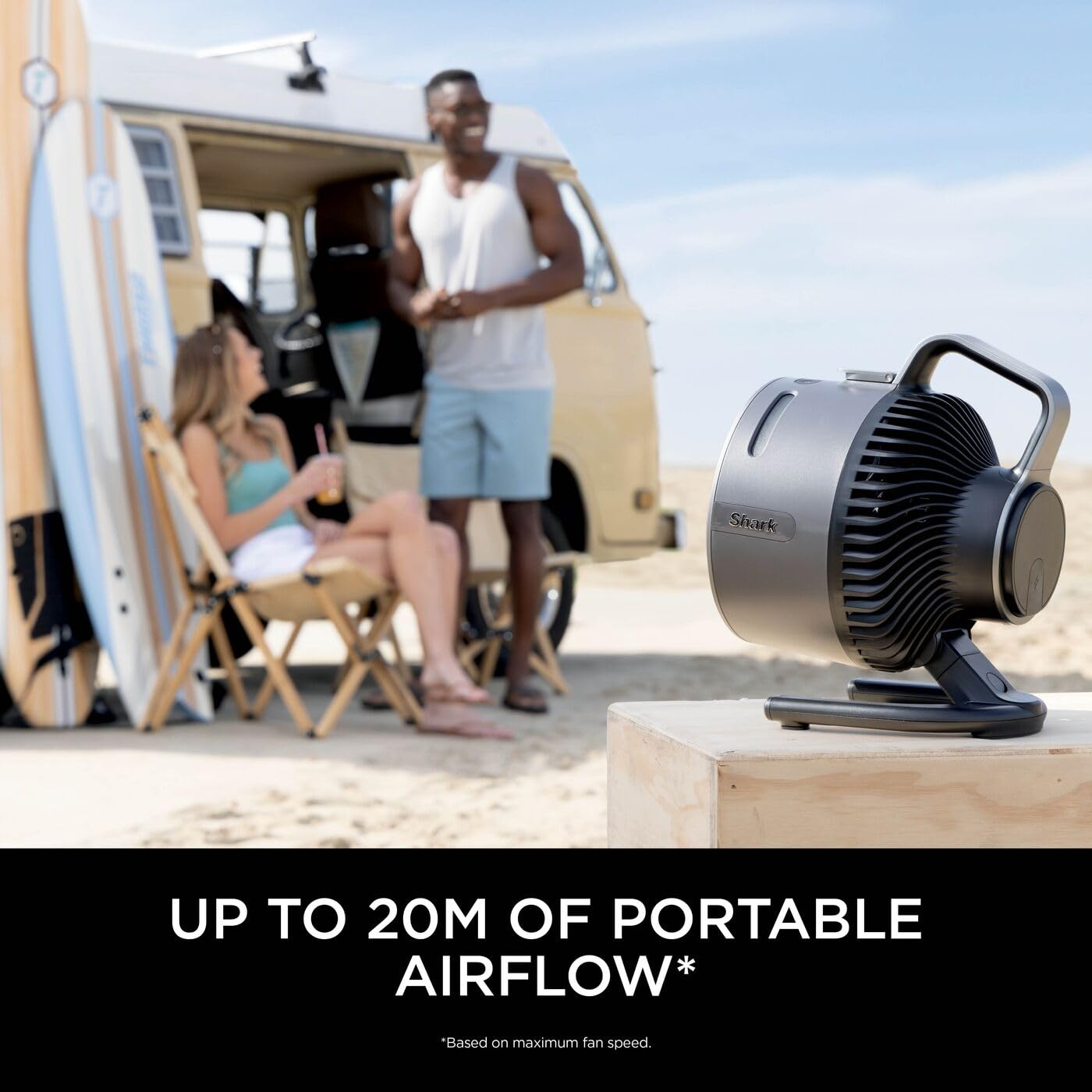 Shark FlexBreeze HydroGo Cordless Fan, Powerful Portable Fan with Misting, Indoor & Outdoor Cooling, Quiet & Durable, Compact & Lightweight, 5 Speed Settings, Lilac FA050UKLV