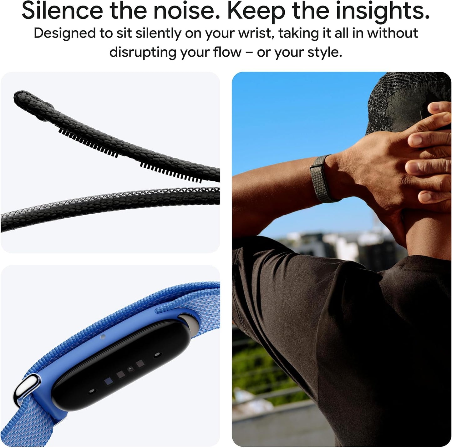 Google Fitbit Air - Screenless Activity Tracker with Fitness, Heart Rate, and Sleep Tracking - Works with iOS and Android - Obsidian + Fitbit Air Active Band - Berry, Small
