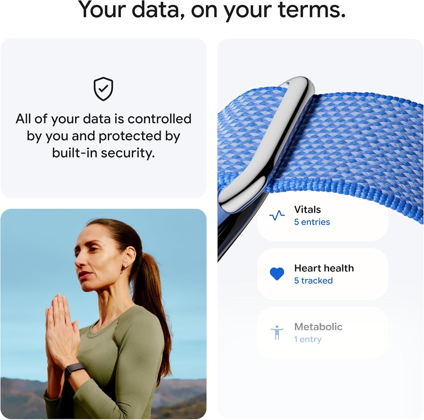 Google Fitbit Air - Screenless Activity Tracker with Fitness, Heart Rate, and Sleep Tracking - Works with iOS and Android - Obsidian + Fitbit Air Active Band - Berry, Small