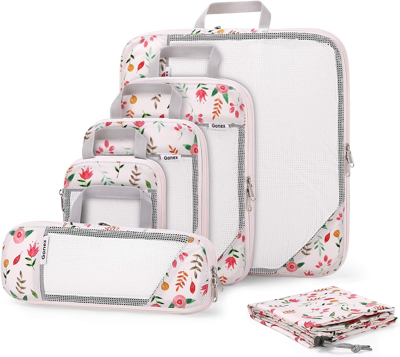 Set of 6 Floral-pink